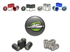 Tires Valve Caps for Motorcycle All Purpose Alloy